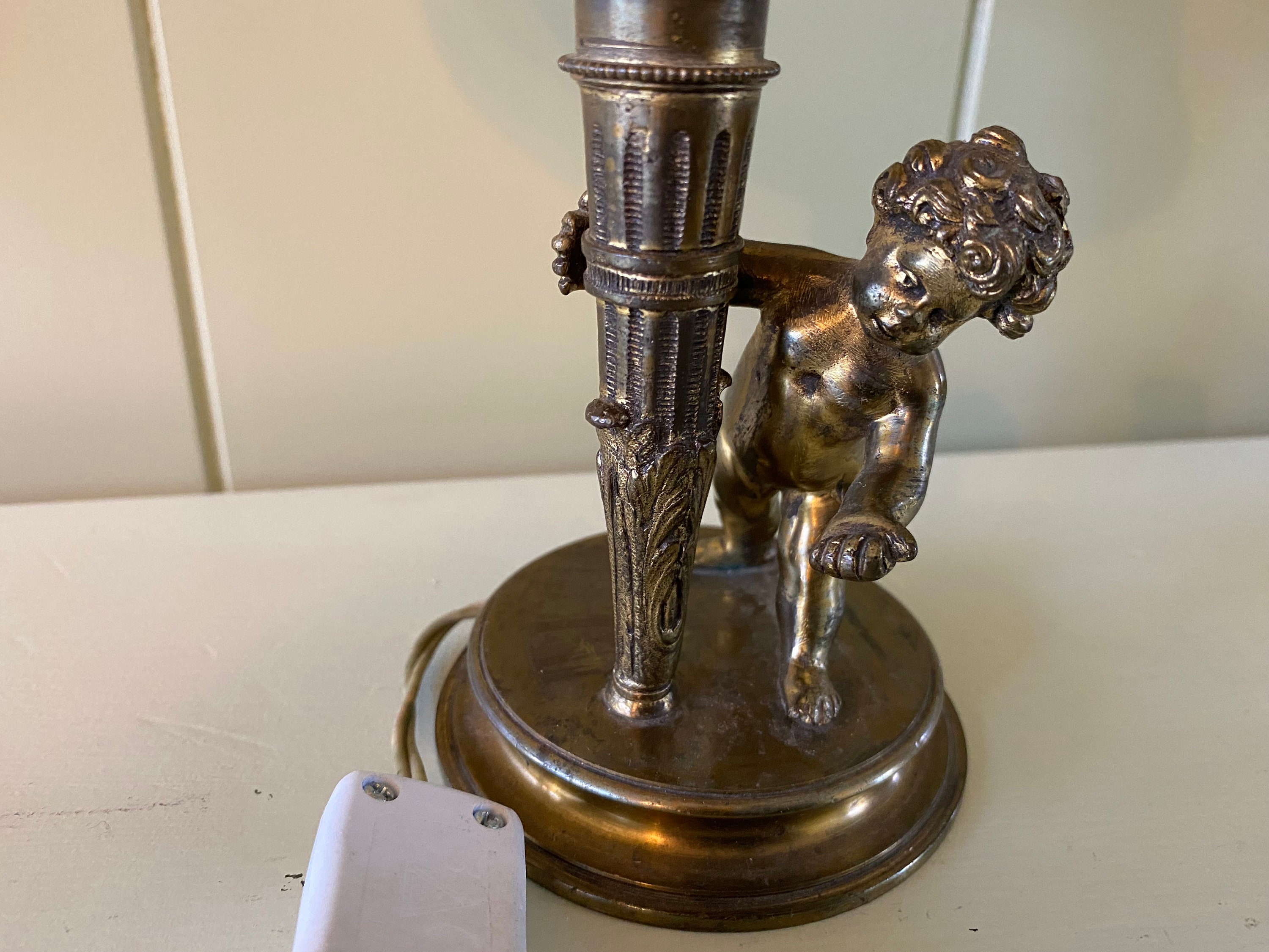Set Van Twee Vintage Tafellampen, Sfeerverlichting Met Kindjes Of Engelen image 11