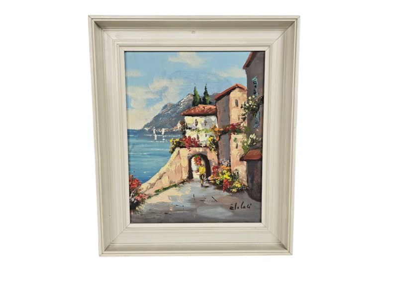 Schilderij - Olieverf Op Doek - Mediterrane - 3e Kwart 20e Eeuw image 3
