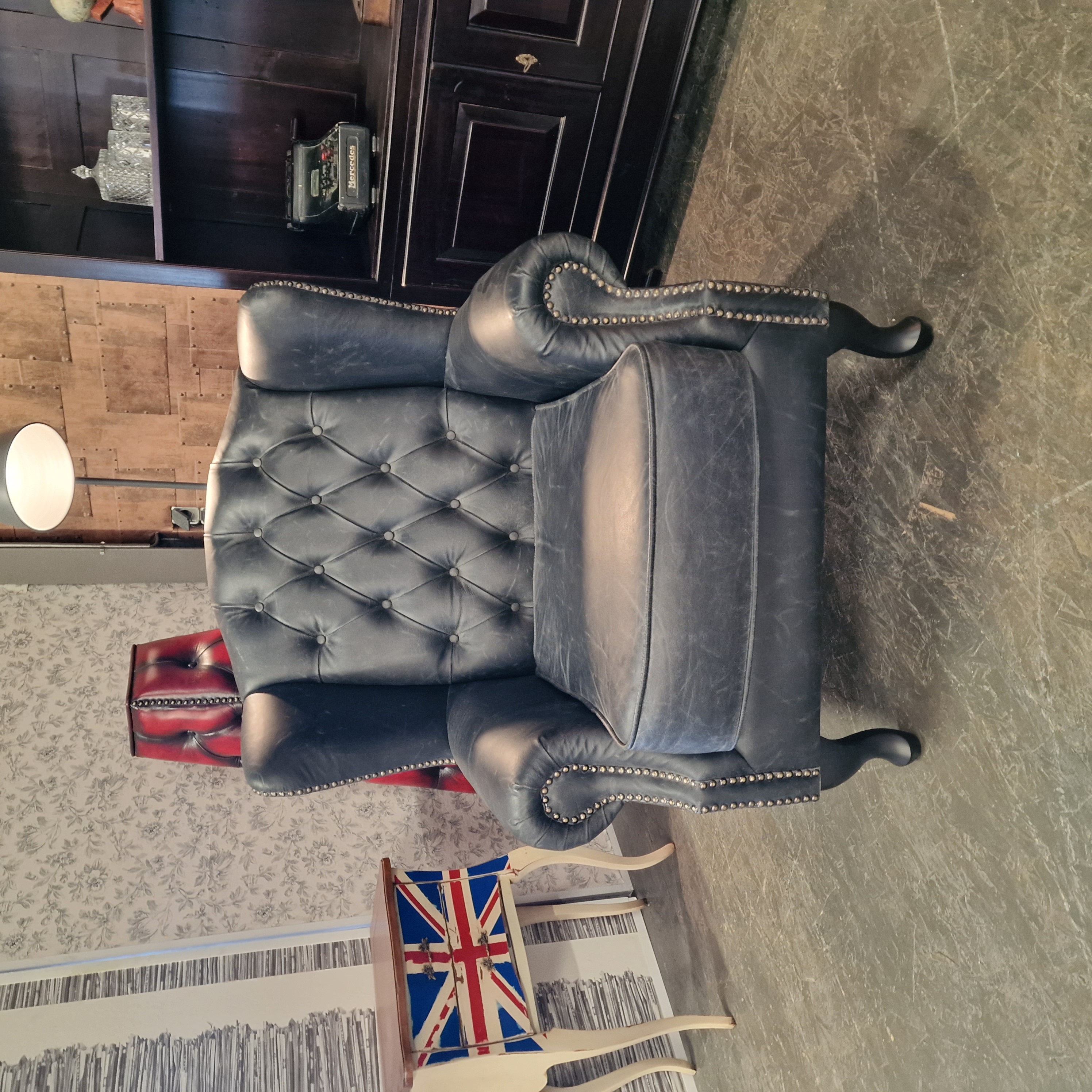 Chesterfield Lord Fauteuil - Vintage Grijs image 2