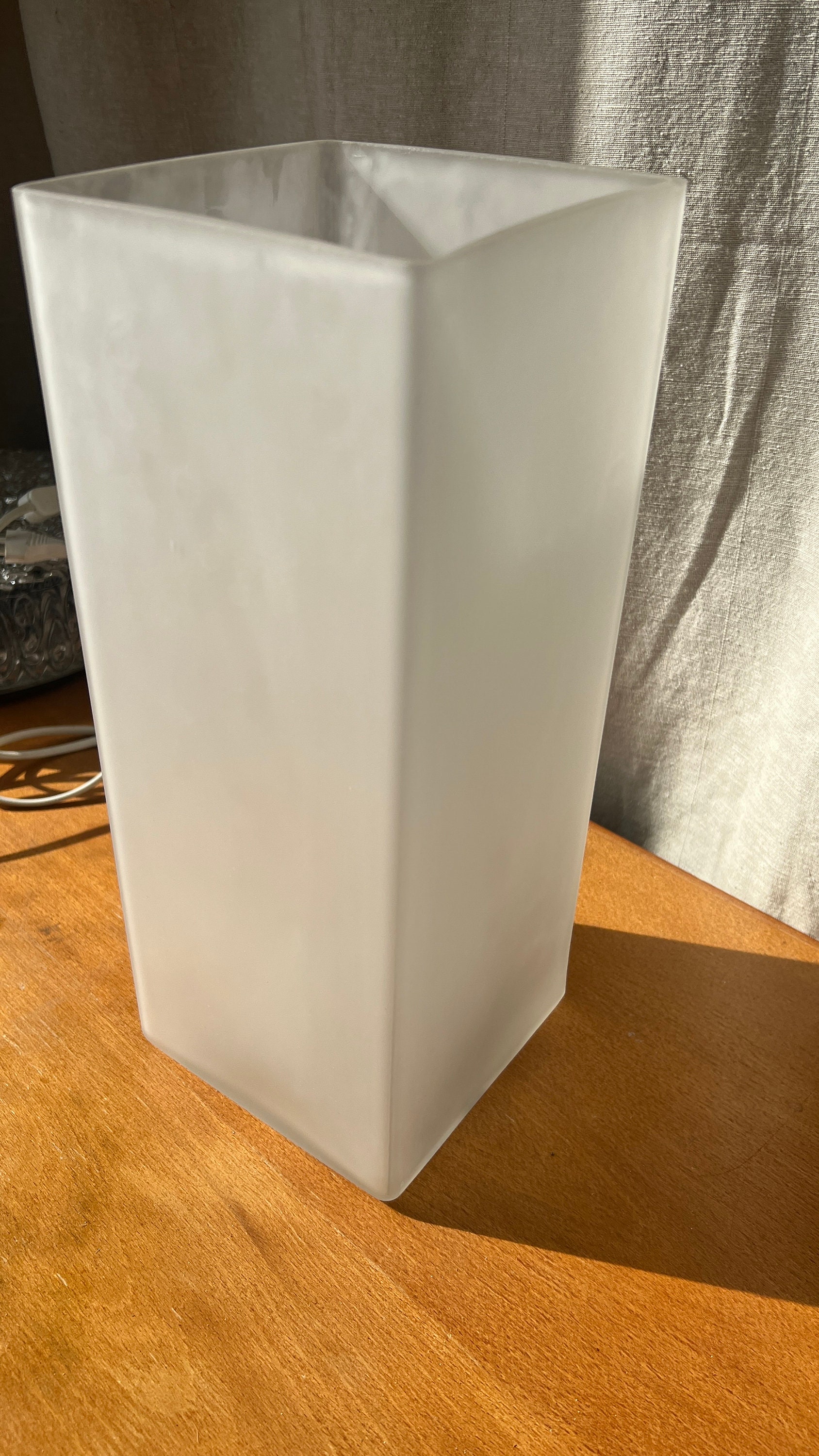 Grote Xl Vintage Frosted IKEA Tafel Lamp B0424 Grönö image 6