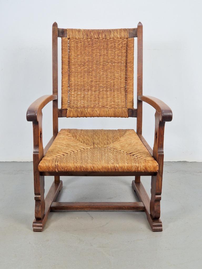 Vintage Brutalist Fauteuil Biezen Eiken ‘20 Stoel Japandi image 2