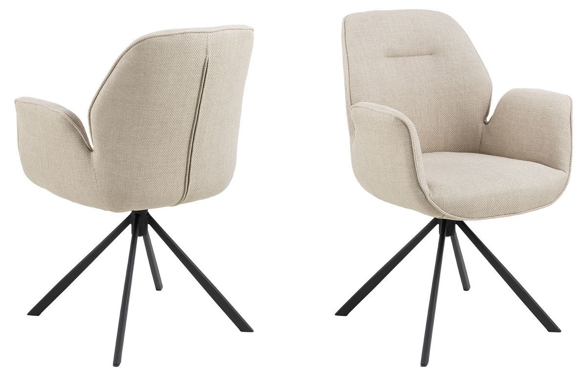 Arne Eetkamerstoel Met Arm - Beige image 9