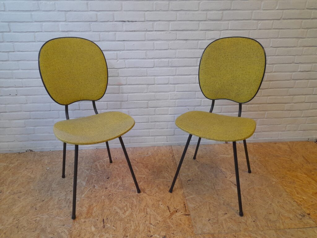 Pair Of French Diner Chairs Fyfties image 5