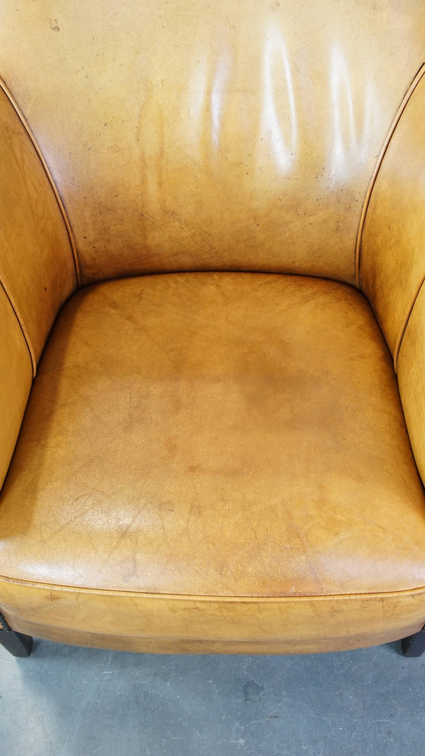 Gezellige, Comfortabele Rundleren Fauteuil/armchair In Een Unieke Kleur image 7