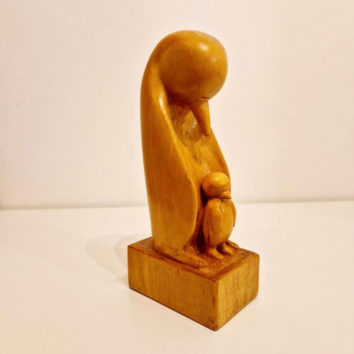 Art Deco Pinguin Beeld Houtsnijwerk image 2