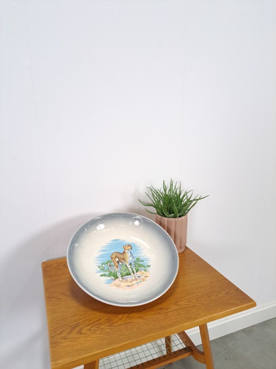 Vintage Porseleinen Schaal Cheetah Italy image 7