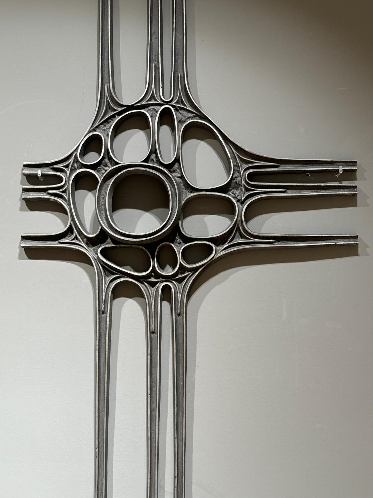 Brutalist Wall Art, Casted From Alumium image 6