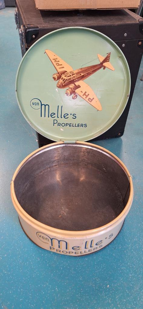 Zeldzaam Antiek Toonbank Blik Van Van Melle's Propellers🍬🧇 image 4