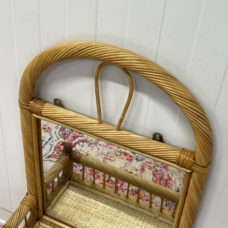 Rotan Spiegel Console Halspiegel image 5