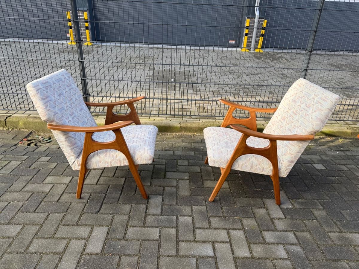 Set Van 2 Vintage Relax Stoelen image 13