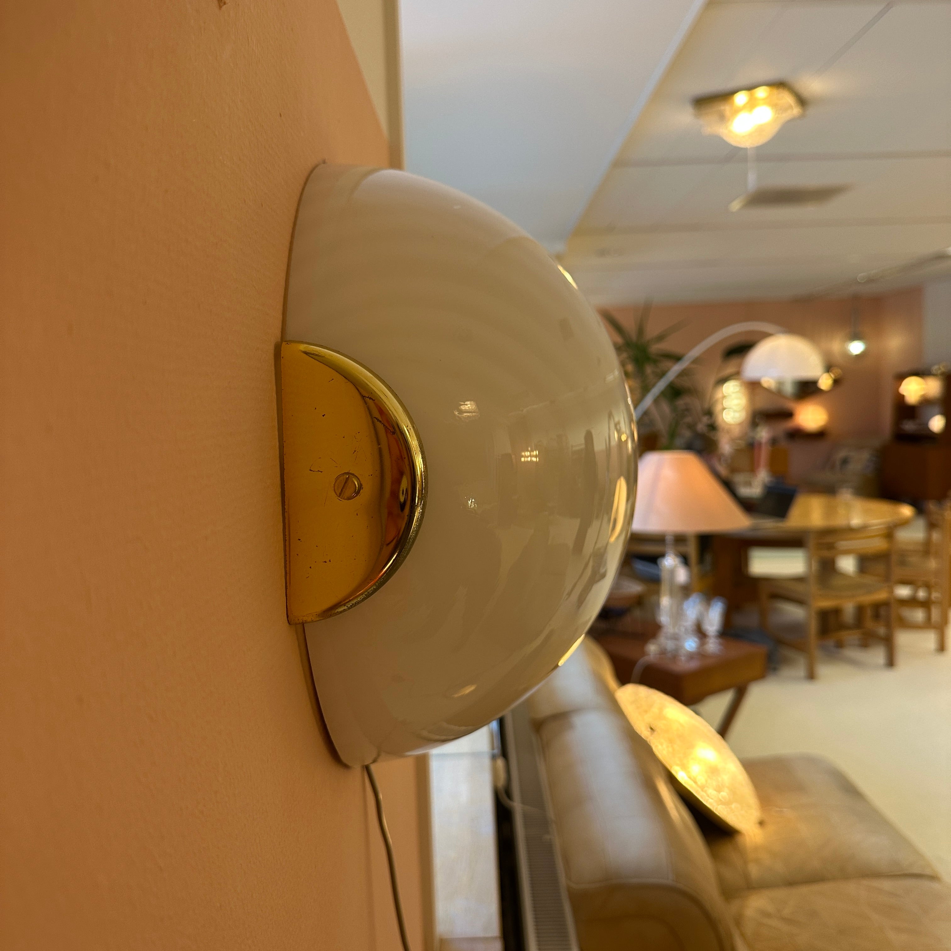 Oval Wall Or Ceiling Lamp Made Of Murano Glass image 6