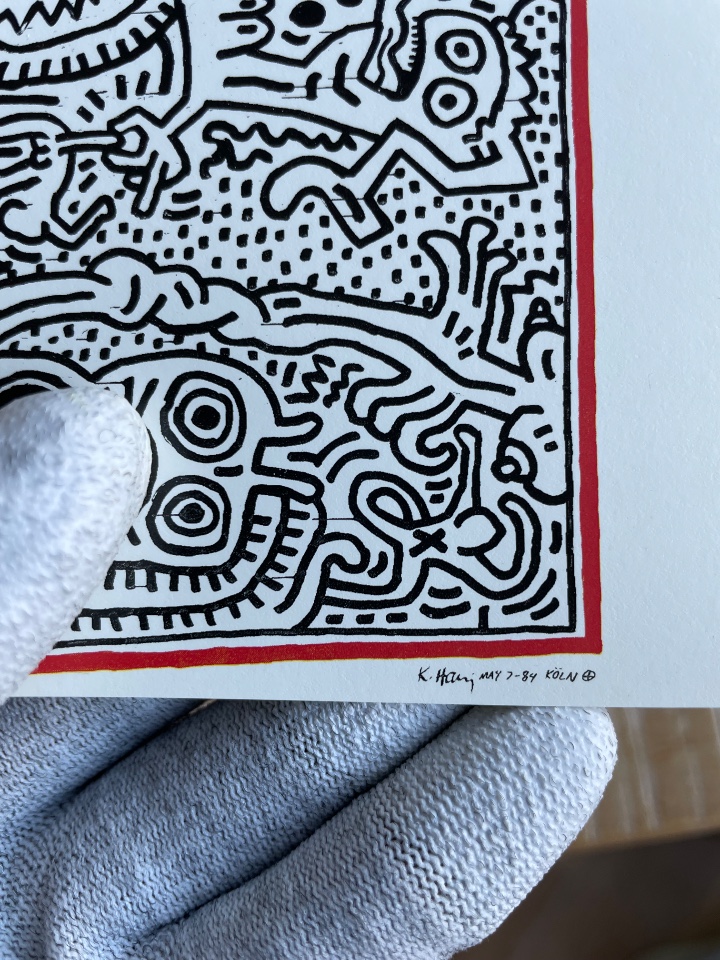 Keith Haring,  Untitled, 1984, Vintage 1984-86, Set Of 7 Offset Lithograph Postcards image 4