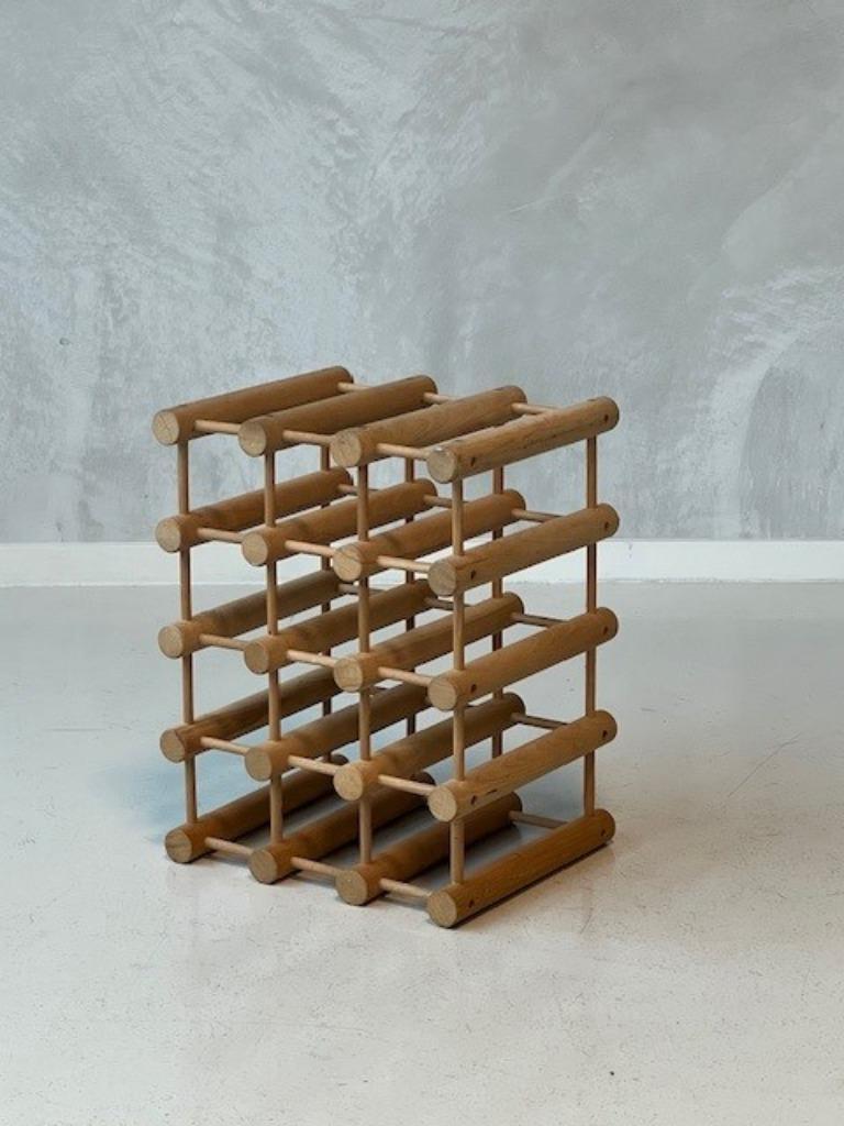 Nissen Wijnrek Vintage Deens Design Jaren 60 Wine Rack 1960s image 2