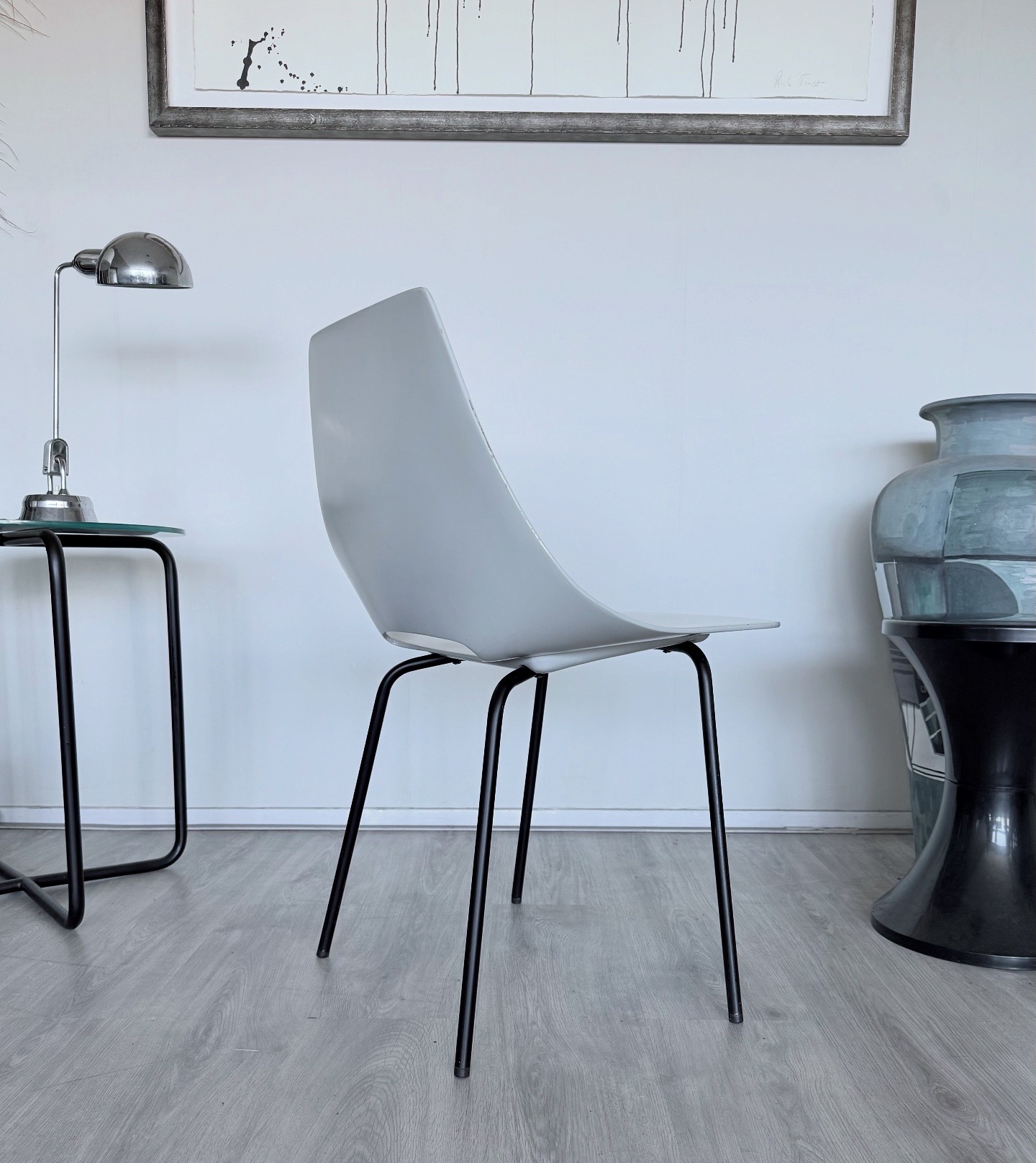 4x Vintage Tonneau Chairs Design By Pierre Guariche image 5