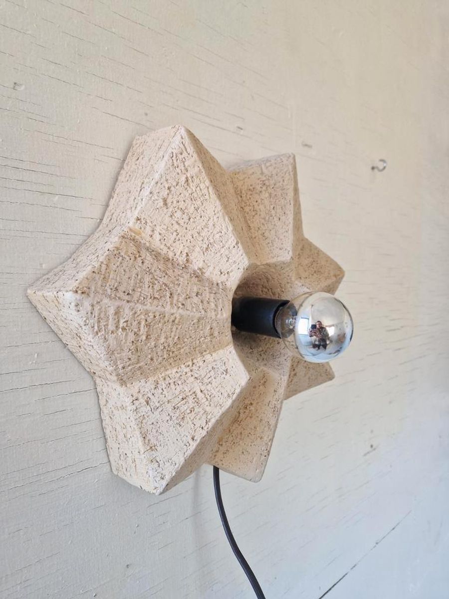 Vintage Keramiek Stervorm Wandlamp Jaren 70 Design. image 9