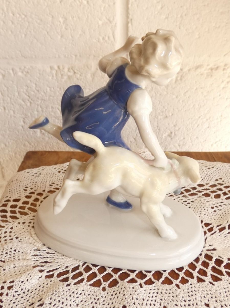 Metzler Ortloff "meisje Loopt Met Lammetje". image 6