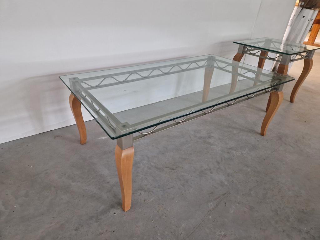 Pierre Vandel Postmoderne Salon Tafel En Bijzettafel image 3
