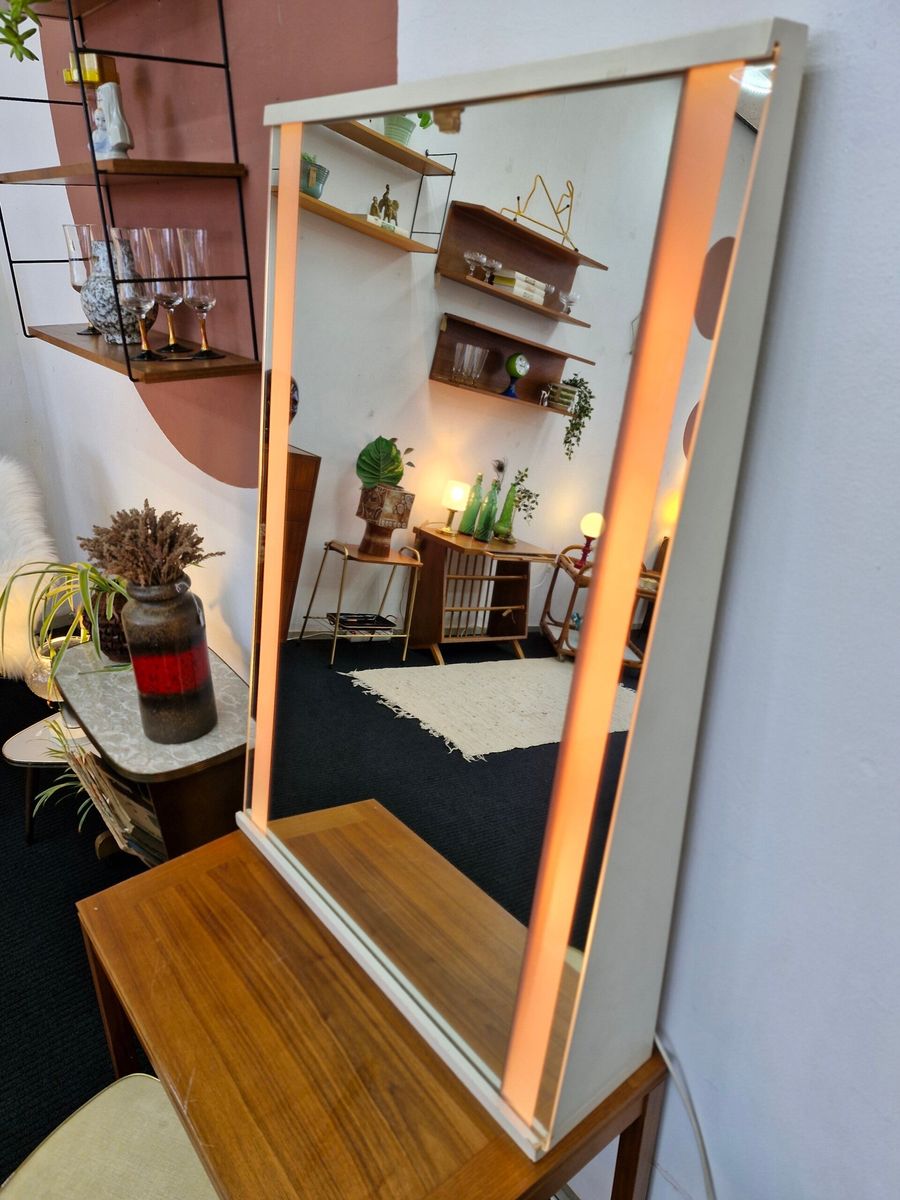 Grote Vintage Spiegel Met Verlichting Jaren 70 image 5