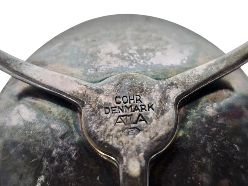 Deens Design - Cohr Atla - Verzilverd - Kandelaar - 1950'S image 3