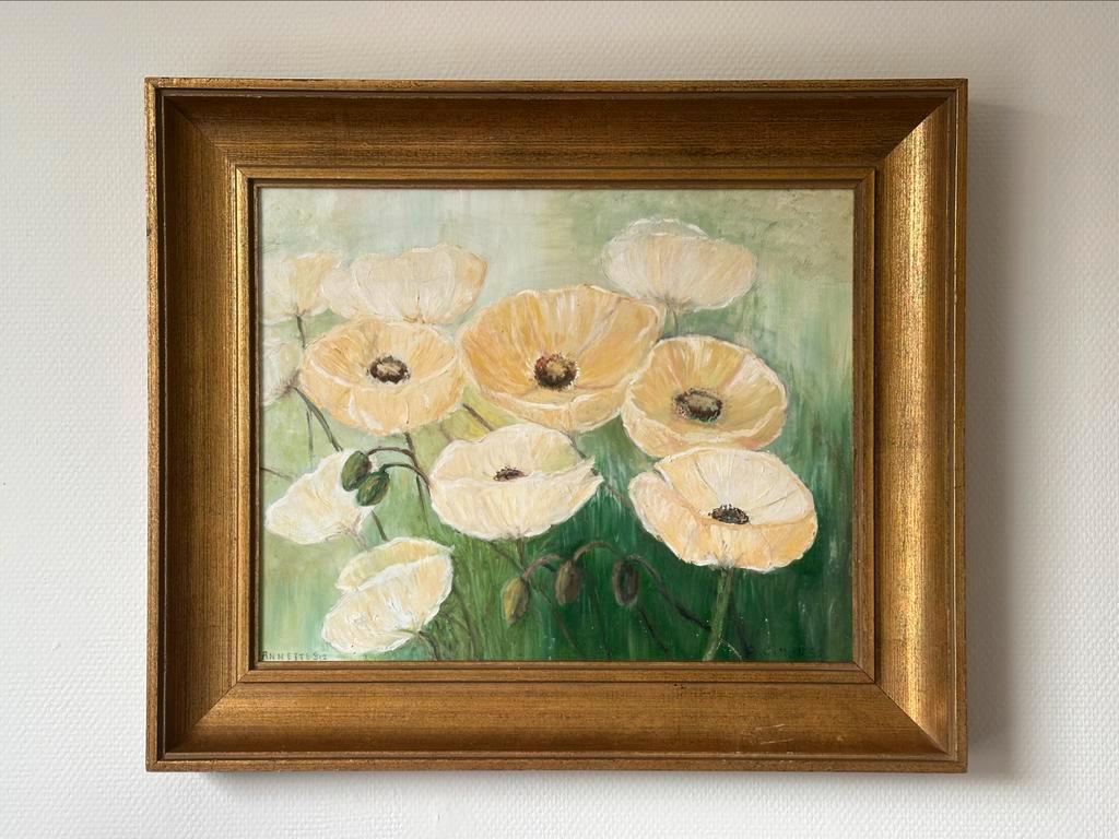 Vintage Schilderij “ Elisabeth Krops, Tender Poppies” image 6