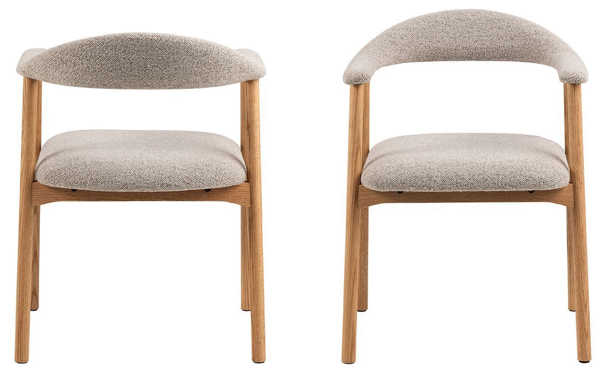 Joren Eetkamerstoel - Set Van 2 - Beige Bouclé image 7