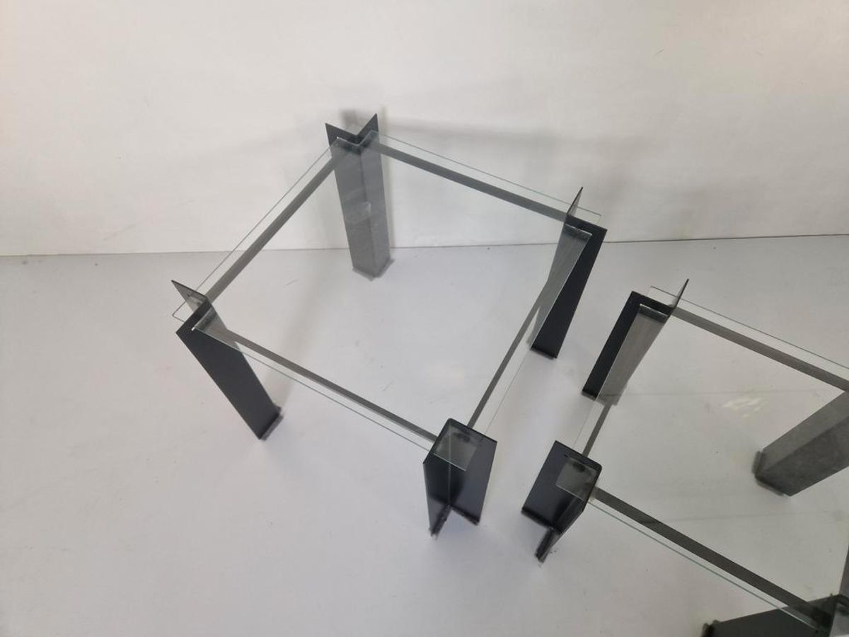 2 Postmoderne Nest Tafeltjes Jaren 80 Design. image 6