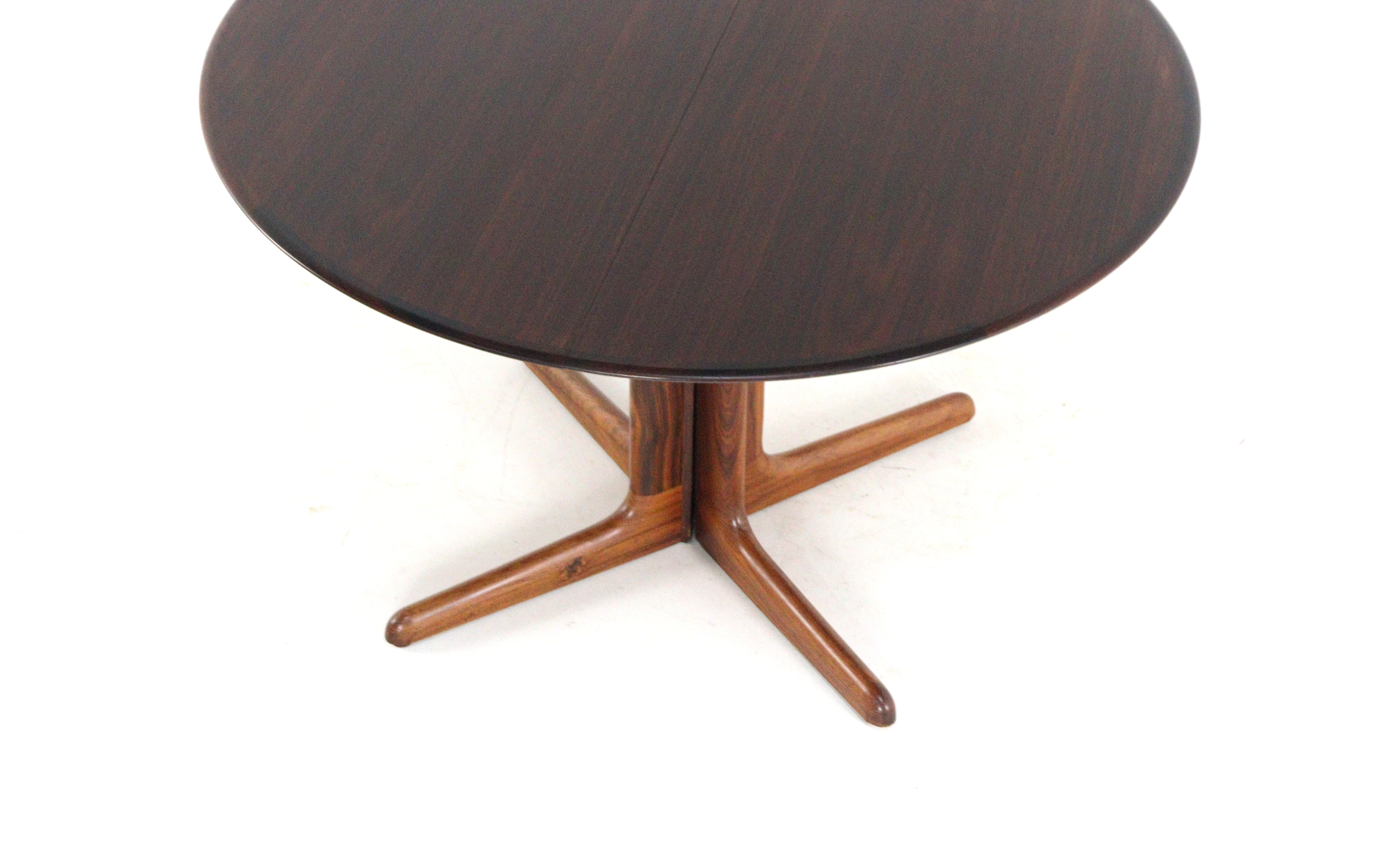 dyrlund Palissander Ronde 2x Verlengbare Tafel Eettafel Deens Vintage image 13