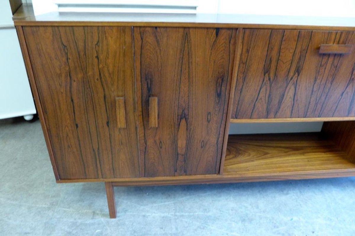 Prachtige Vintage Palissander Highboard Kast image 8