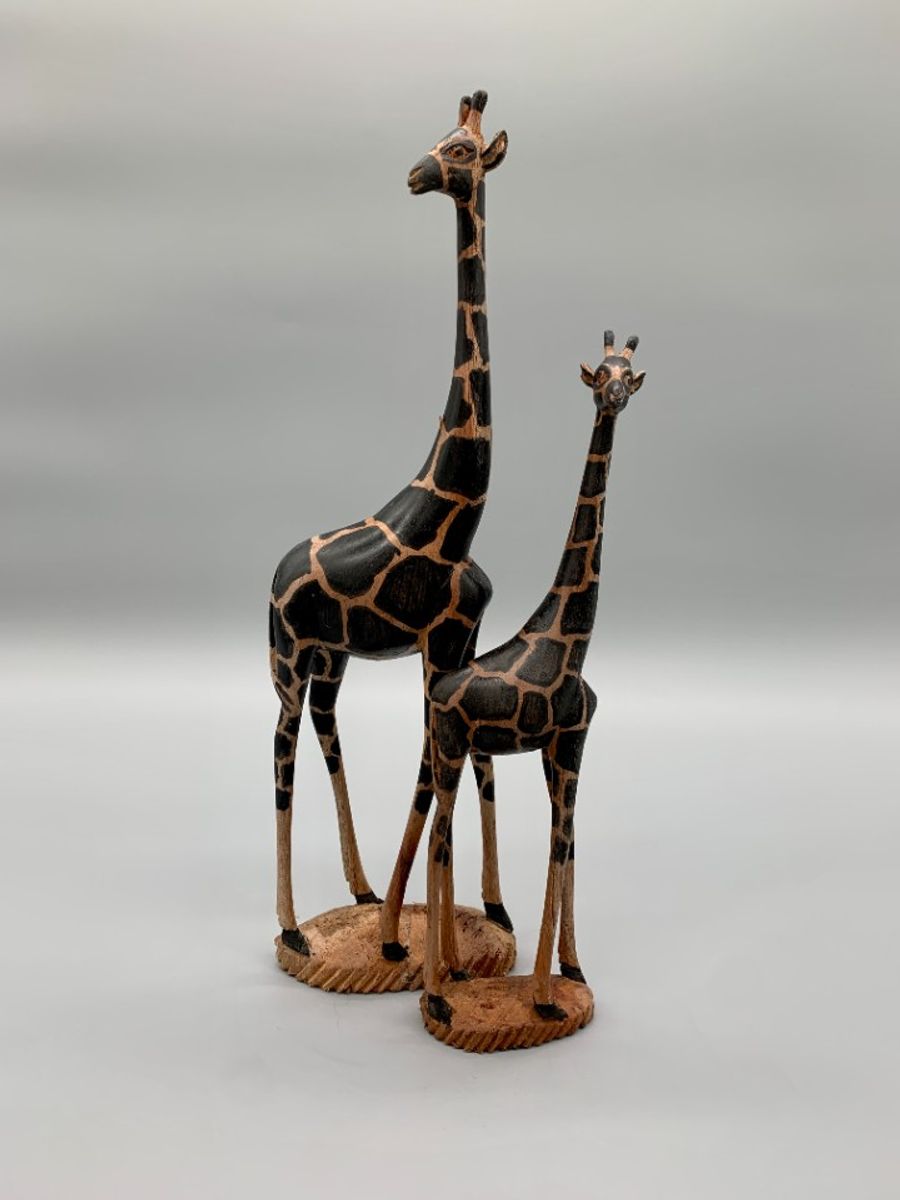 Set Vintage Houten Giraffen image 8