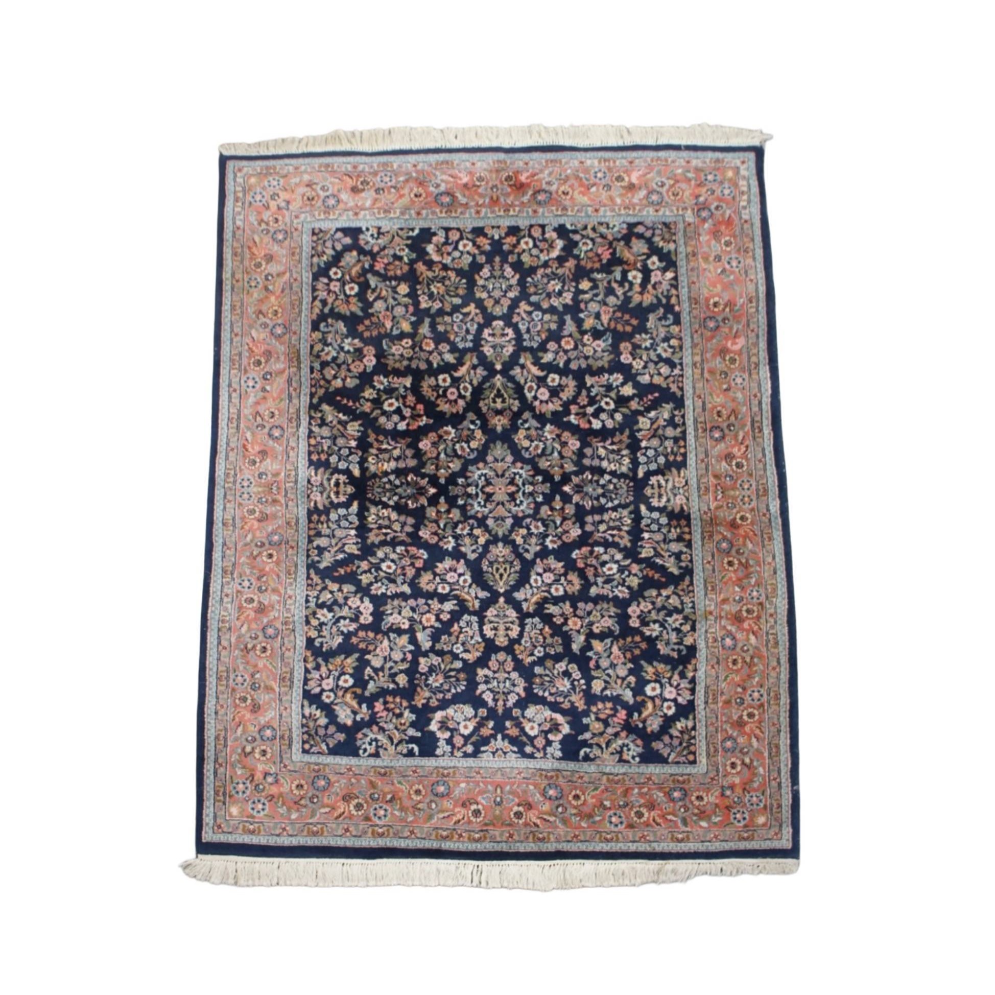Vloerkleed Met Roze En Donkerblauwe Tinten En Mooie Patronen 257X172Cm image 2