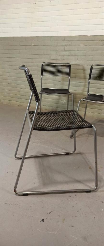 Set Van 6 Melker Spaghetti Stoelen, Lisa Norinder Voor Ikea image 4
