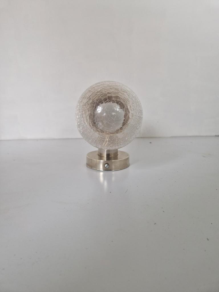 Mid Century Space Age Wandlamp Design Glas Metaal. image 7