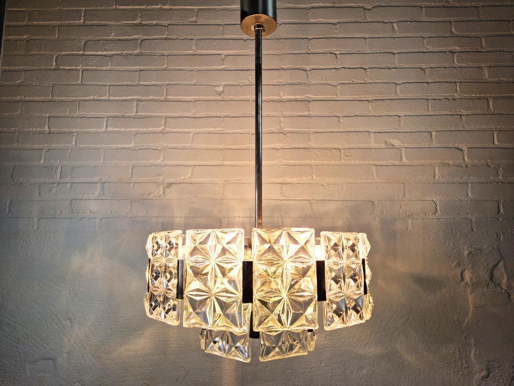Vintage Hillebrand Kroonluchter Kristal, 1960S image 2