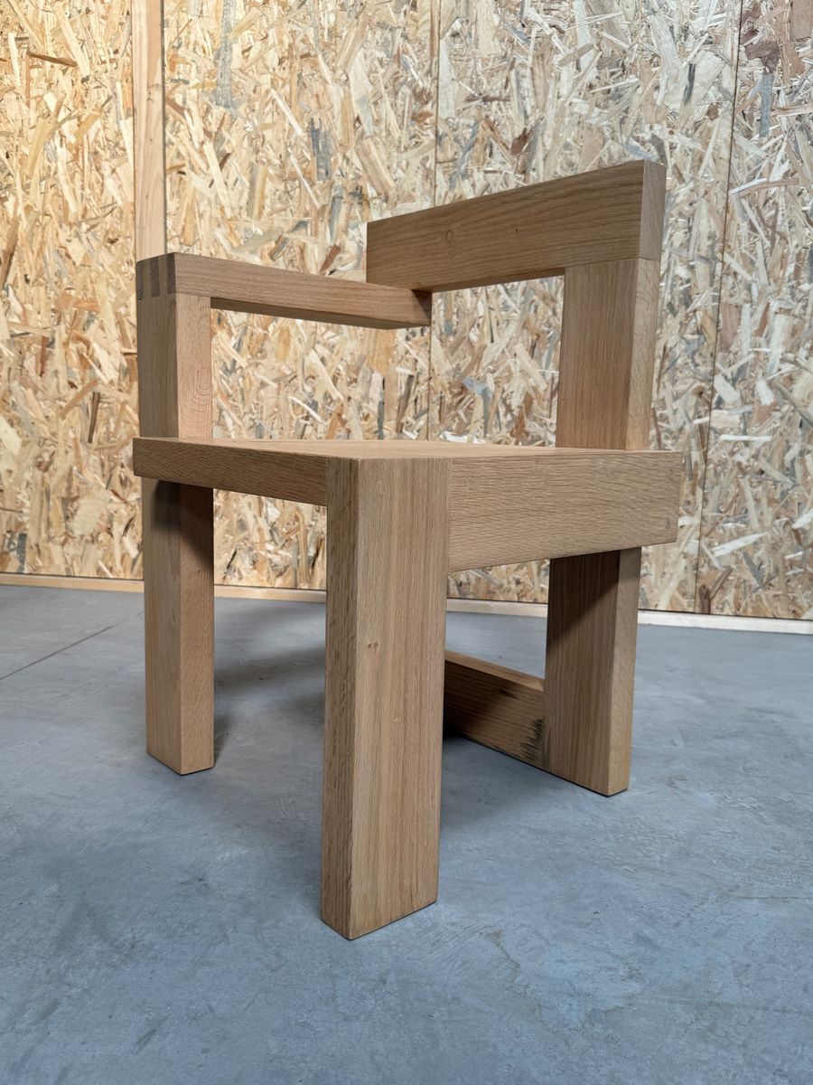 In Style Van Rietveld Steltman Houten Stoel image 3
