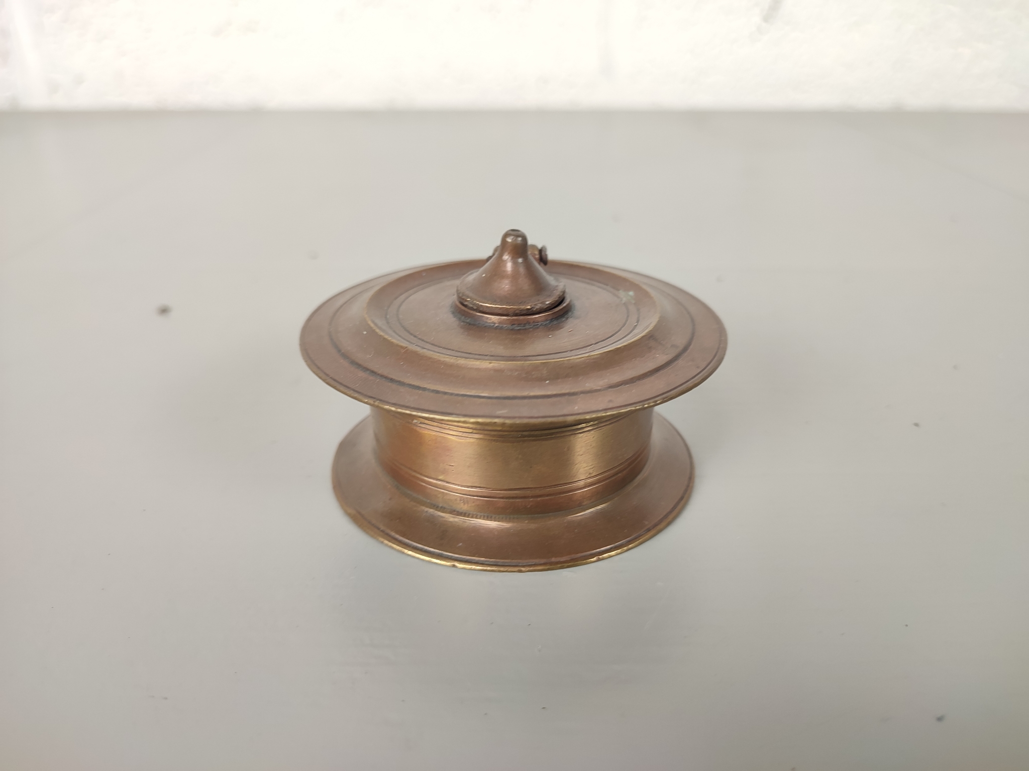 Antiek Bronzen Inktpotje image 2