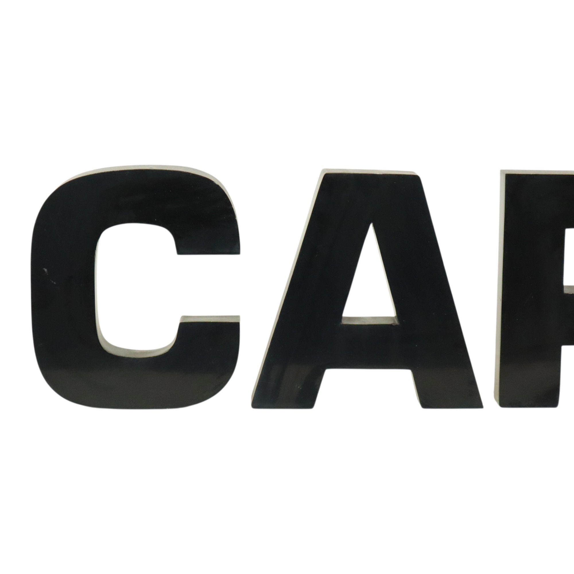 Grote Metalen Letters Cars Zwart Gelakt Reclame Mancave image 4