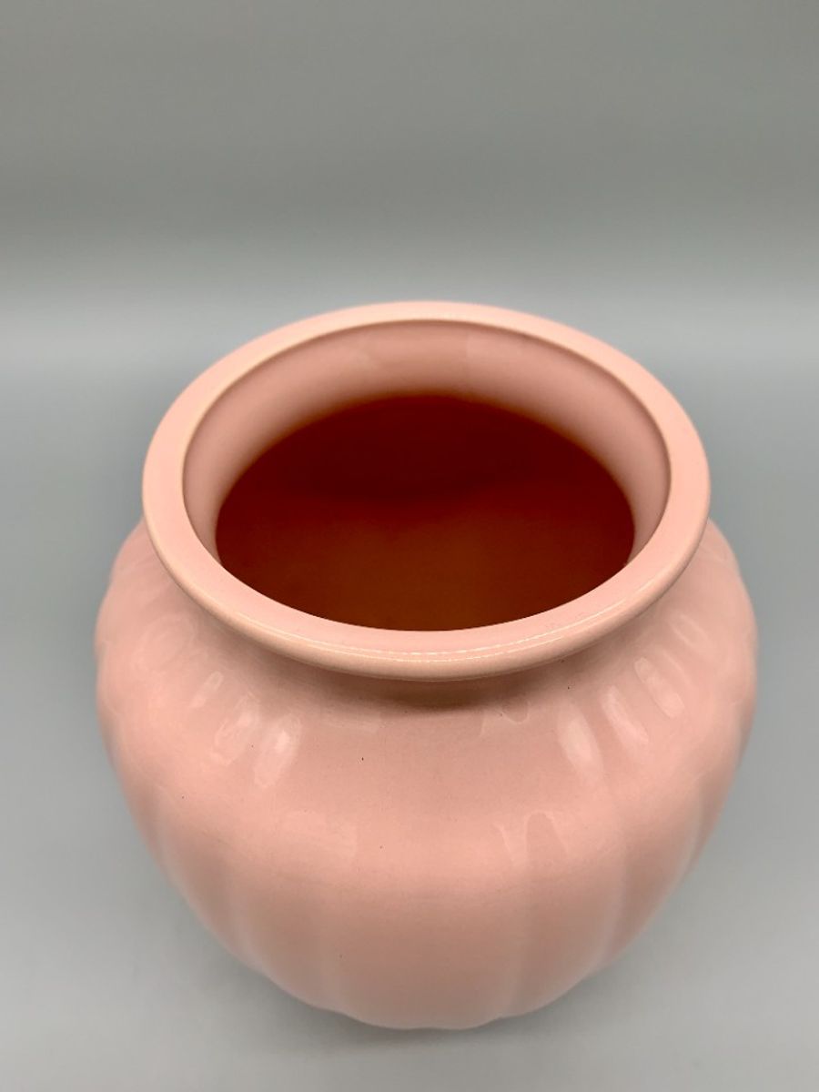 Vintage Roze Vaas Keramiek 80's image 5