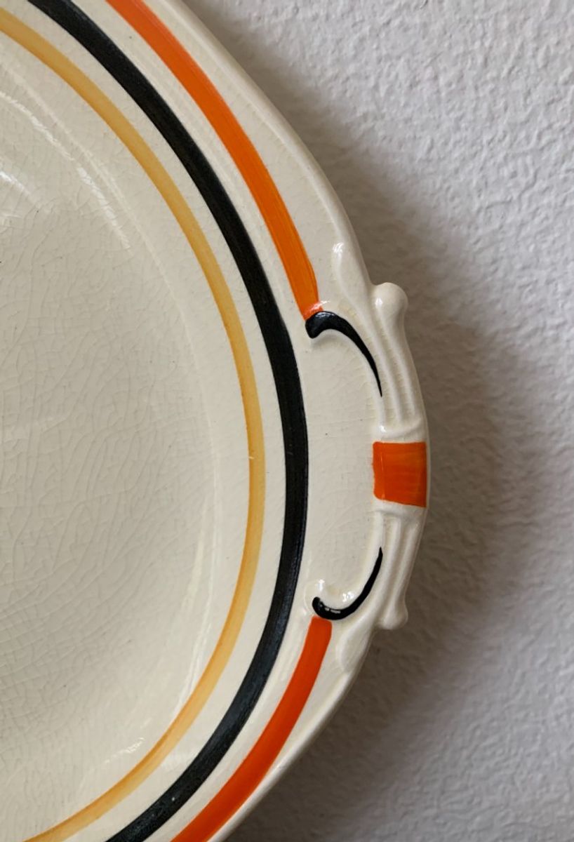 Prachtige Vintage Barker Bros Ltd Tudor Ware Rond Bord! | Kerst image 6