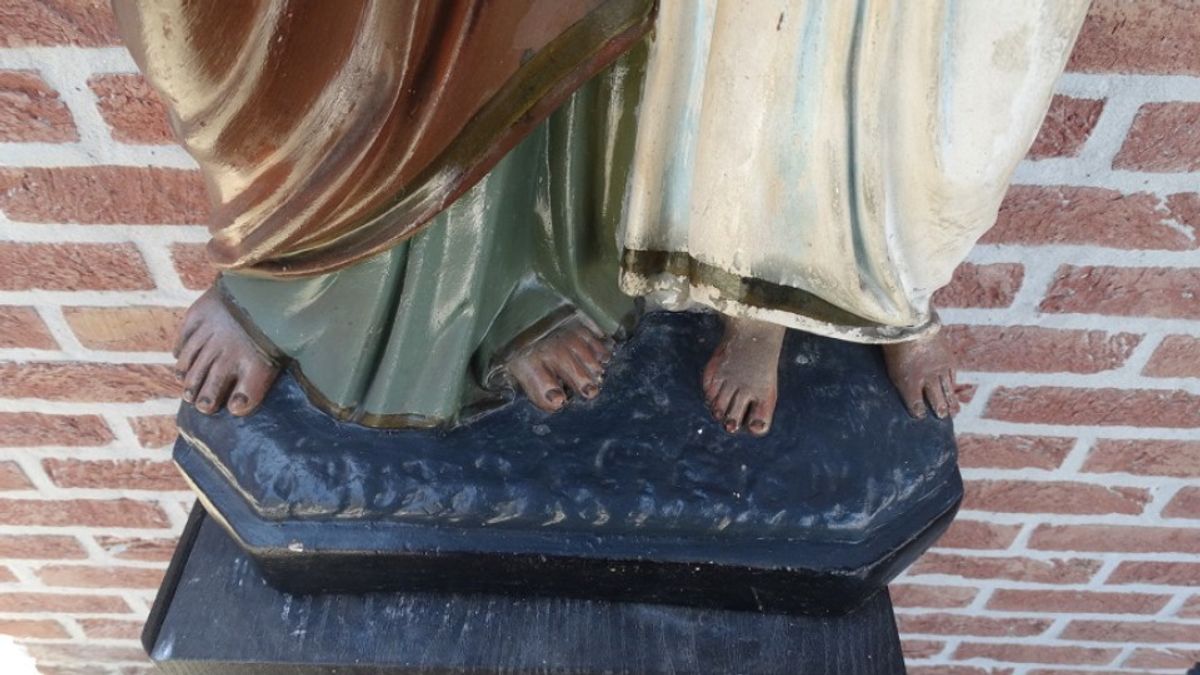 Groot Heiligenbeeld "jozef Met Kindje Jezus". image 2