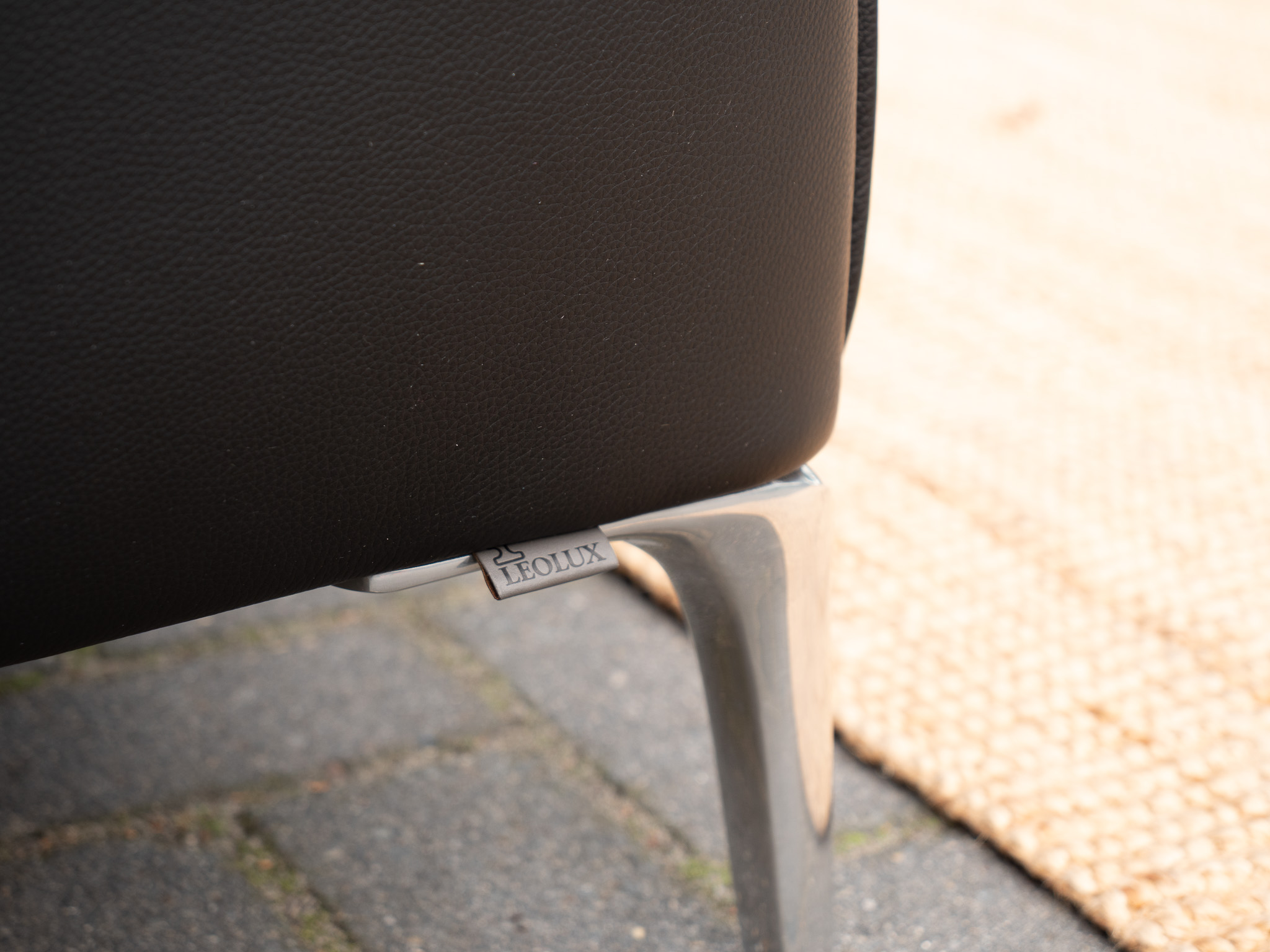 Leolux Mayon | 2,5-zits Leren Design Bank | Zwart image 6