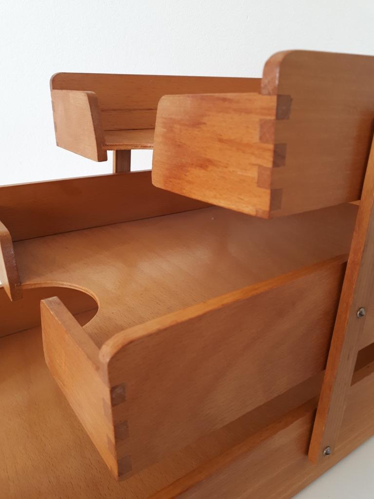 Houten hoedenvormer, uitschuifbaar voor passende hoeden, verstelbare