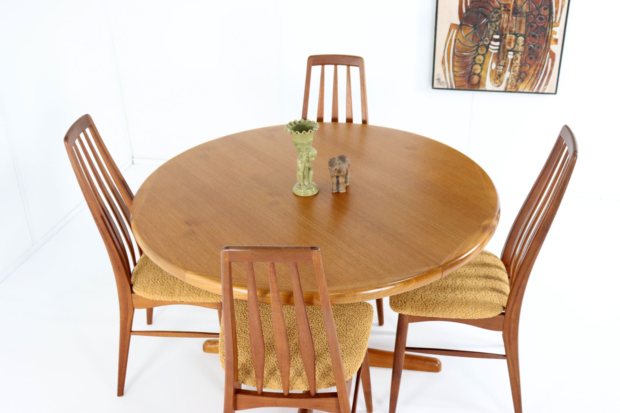 Vintage Johs. Kristoffersen & Son Ronde Eettafel Tafel 'bjerget' image 16