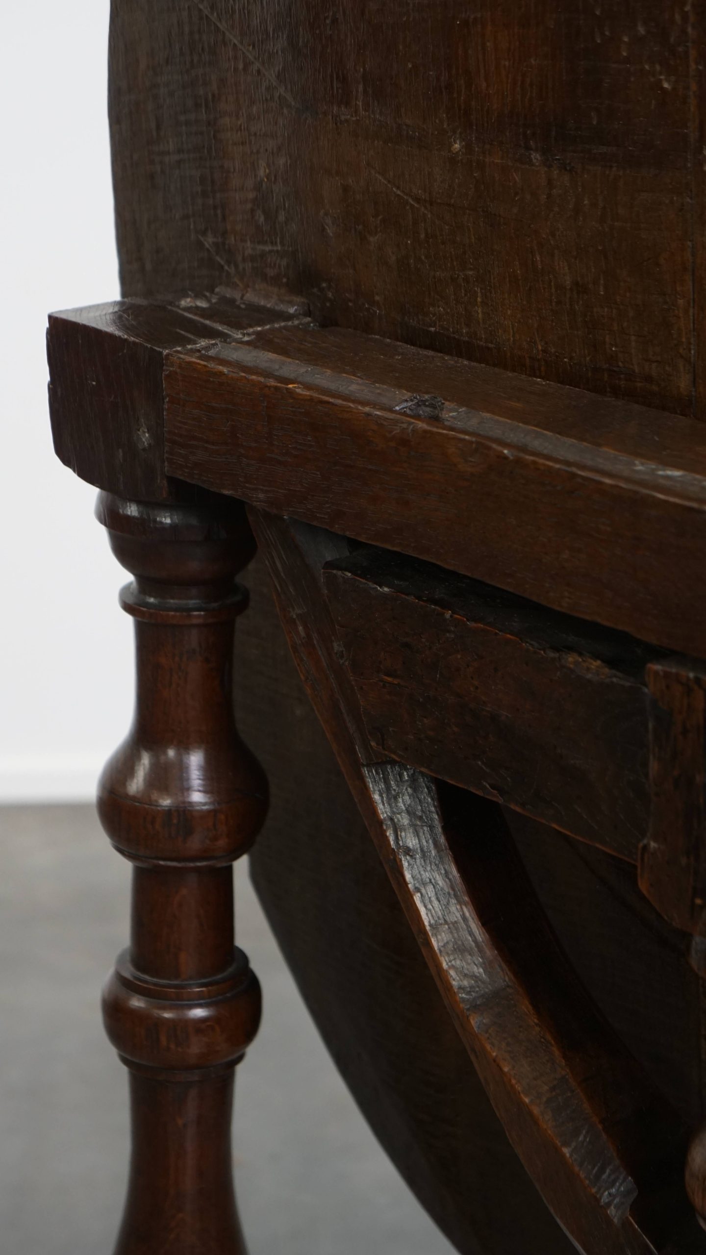 Waanzinnige En Unieke Vroeg 17e -eeuwse Antieke Klaptafel/bijzettafel Met Een Prachtig Patina image 14
