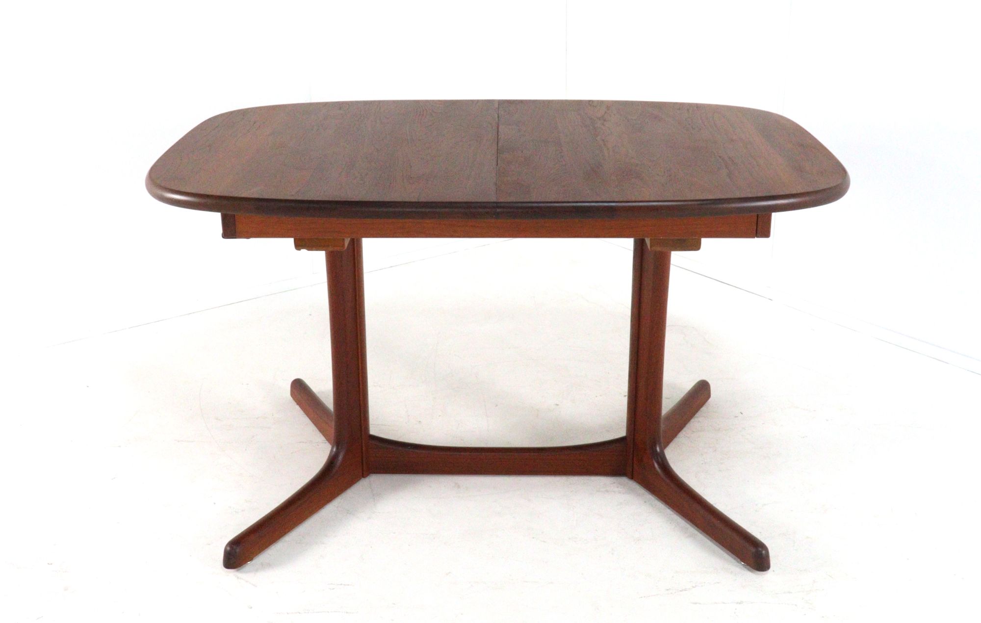 Ovalen 2x Verlengbare Eettafel Massief Teak Deens image 2