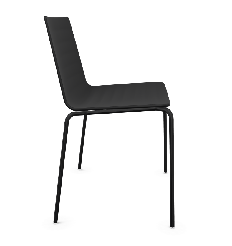 Andreu World Flex Chair Aluminium Zwart image 3