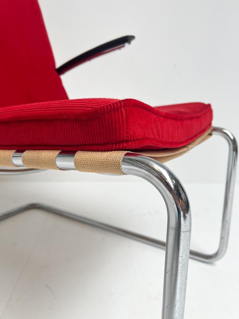 Unieke Vintage Gispen 411 Fauteuil, 1930's image 9