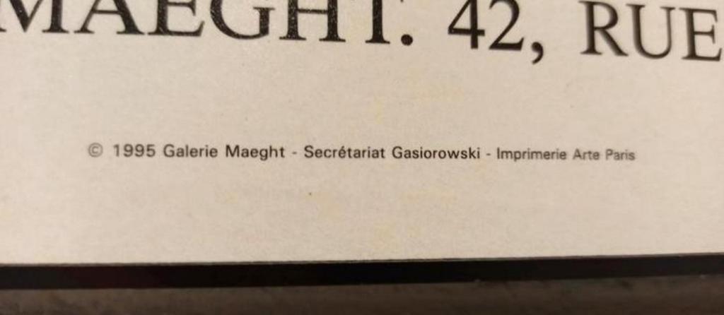 2 X Gerard Gasiorowski Franse Tentoonstellingsposter P/p/s image 11