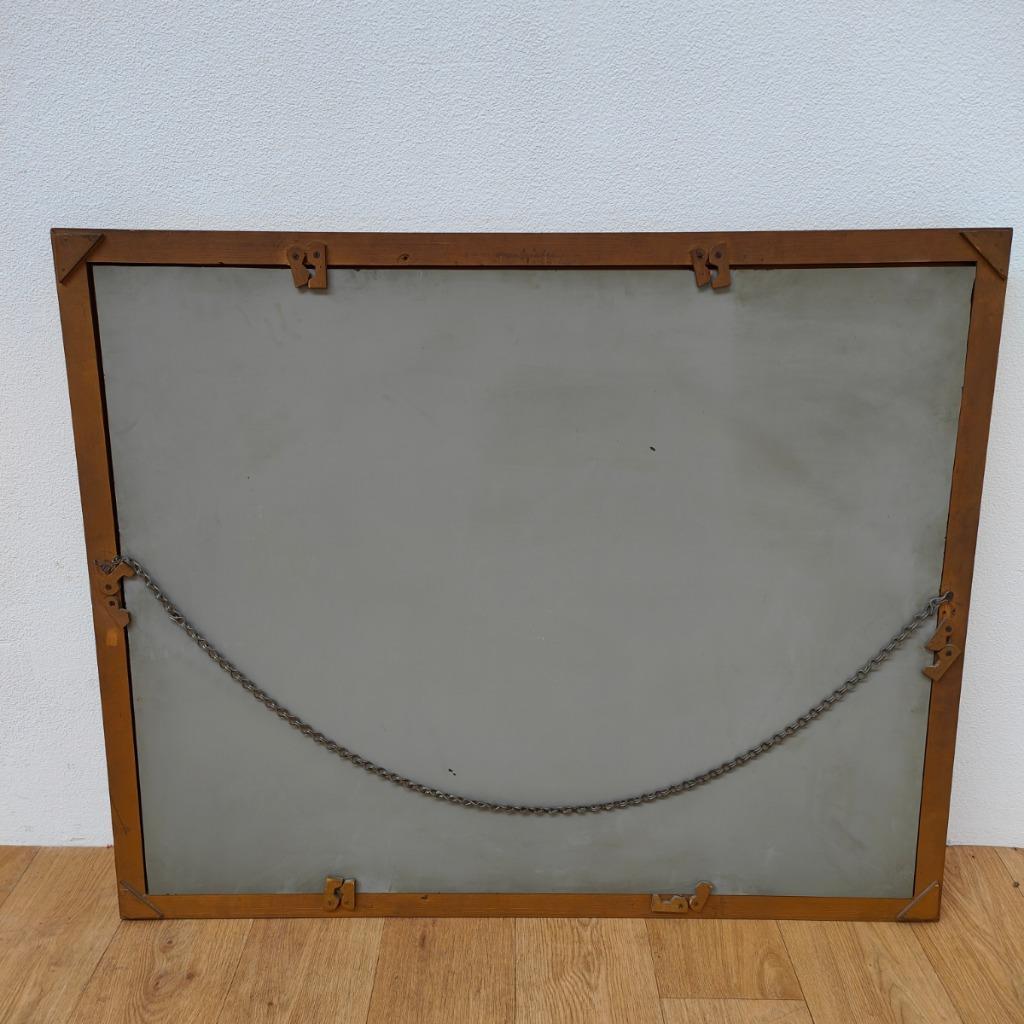 Grote Vintage Goudkleurige Spiegel, Schouwspiegel Badkamerspiegel 103 image 16