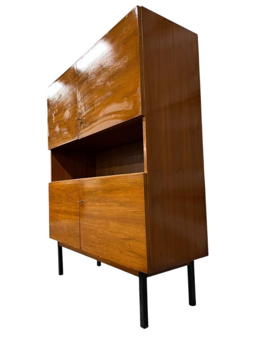 Vintage Halfhoge Kast / Leggerkast / Opbergkast image 23