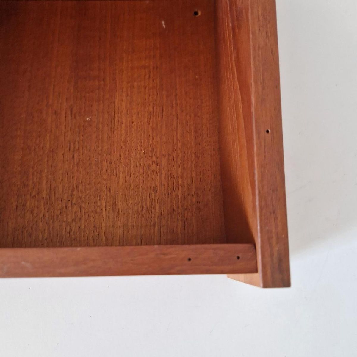 Vintage Teak Wandkastje Hangkastje Telefoonkast Rekje image 7